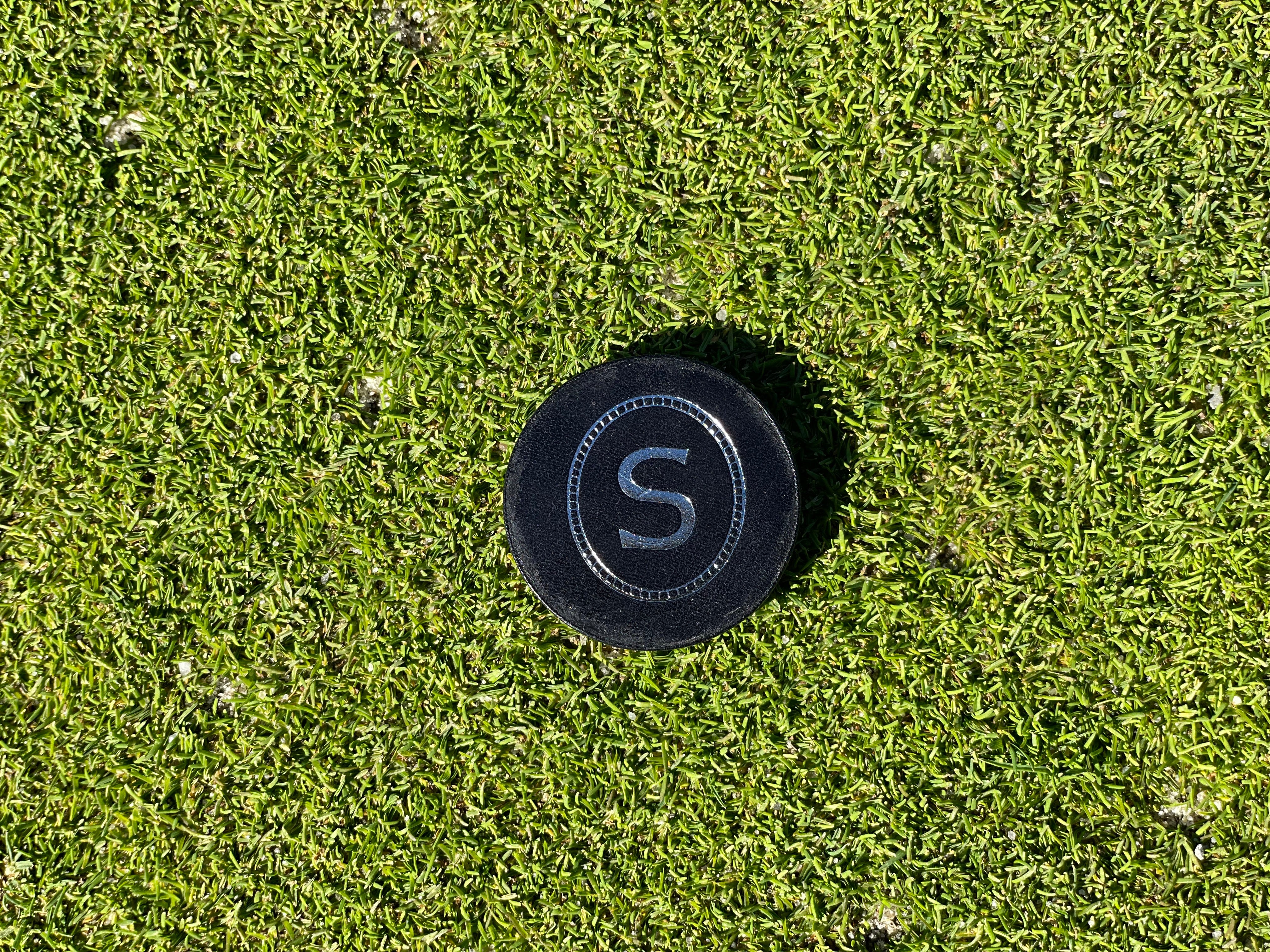 Navy Blue Leather Ball Marker
