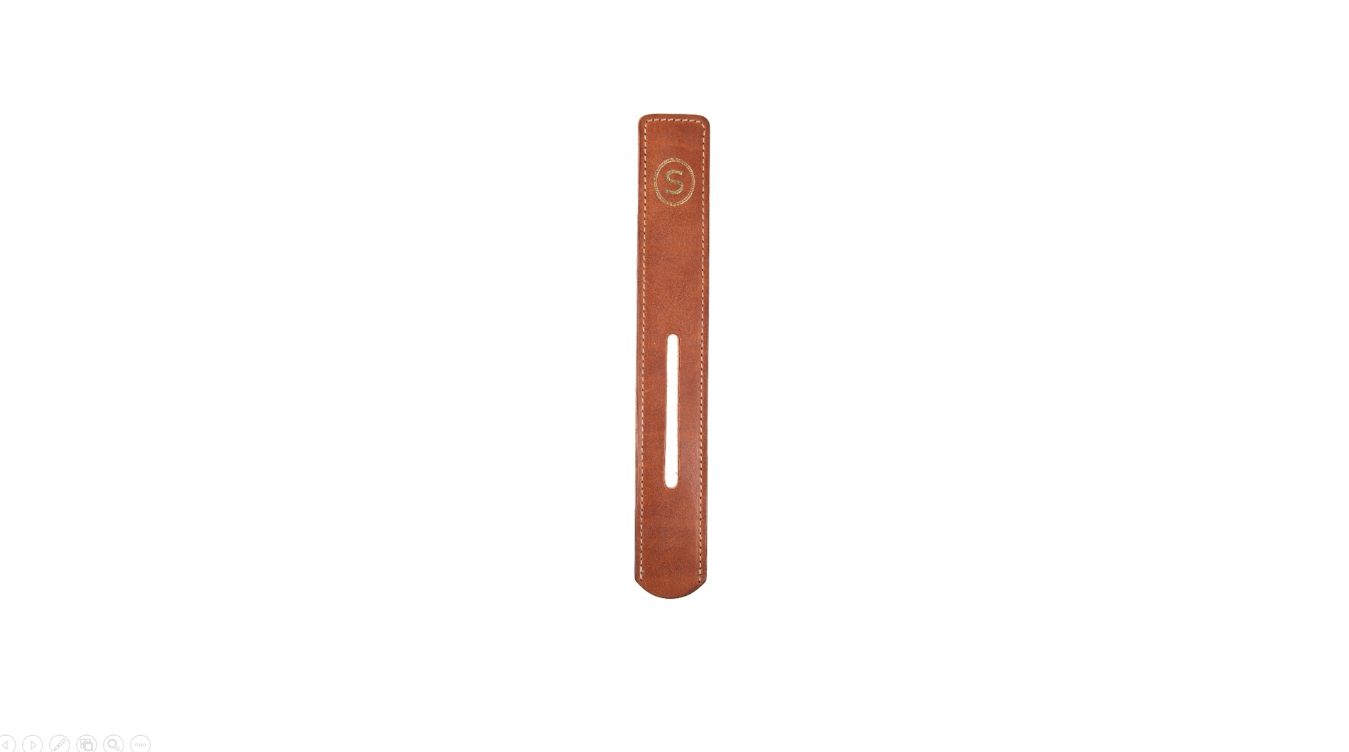 Chestnut Brown Alignment Stick Leather Cover